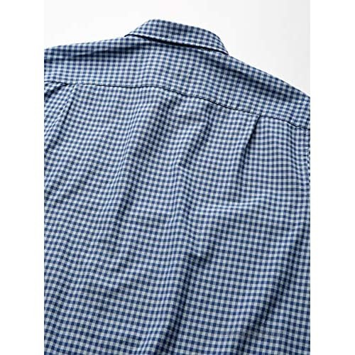 Lacoste Mens Long Sleeve Oxford Gingham Button Down Regular Fit Button Down Shirt