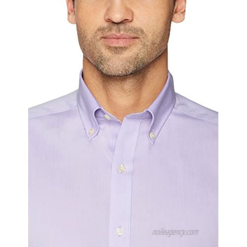 Brand - Buttoned Down Men's Tailored-Fit Button Collar Pinpoint Non-Iron Dress Shirt Purple 16 Neck 38 Sleeve