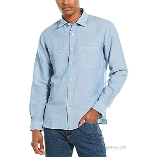 Brooks Brothers Traditional Fit Linen-Blend Woven Shirt