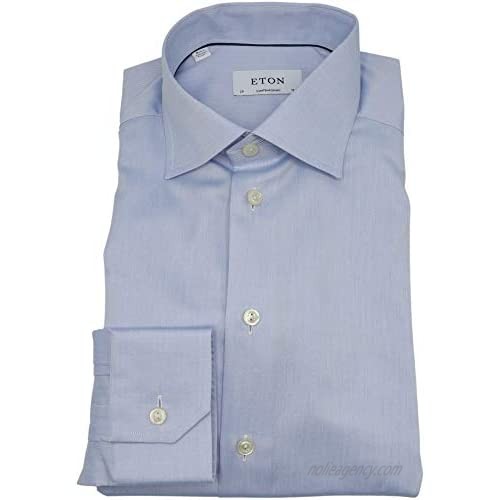 Eton Men's Light Blue Contemporary Fit Dress Shirt - 43-17 (XL)