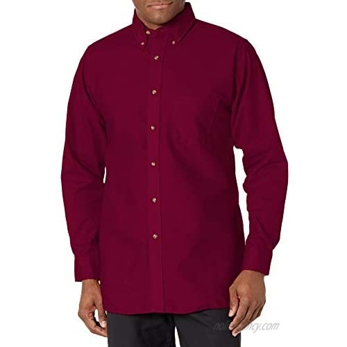 Red Kap Men's Poplin Dress Shirt  Burgundy  4X-Large/Tall