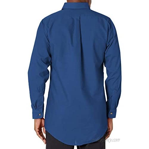 Red Kap Men's Poplin Dress Shirt Royal Blue 5X-Large/Tall