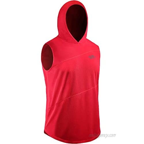 Cadmus Men's Workout Gym Muscle Tank Top with Hooded Shirt Sleeveless 2 Packs