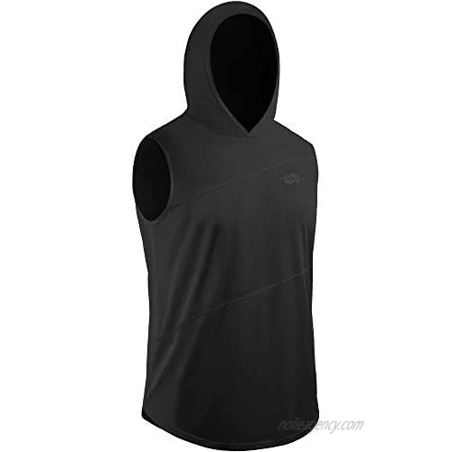Cadmus Men's Workout Gym Muscle Tank Top with Hooded Shirt Sleeveless 2 Packs