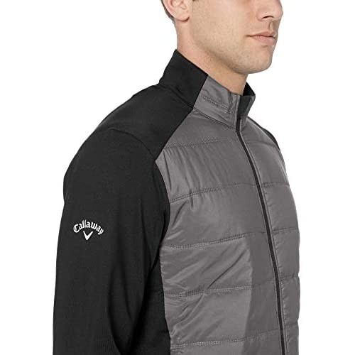 Callaway Men's Basics Long Sleeve Ultrasonic Quilted Full Zip Jacket