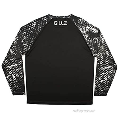 Gillz Men's Long Sleeve Contender UV Fishing Shirt Raglan - UV Protection | Lightweight and Breathable | Moisture Wicking