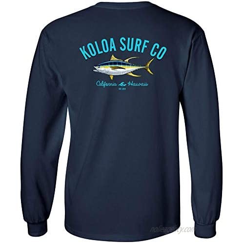 Koloa Surf Long Sleeve Heavyweight Cotton T-Shirts in Regular Big and Tall