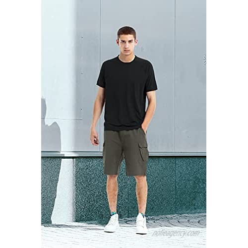 Men's Short Sleeve T-Shirt Running Shirts UPF 50+ Sun Protection Moisture Wicking Quick Dry Athletic Round Neck Casual Shirt