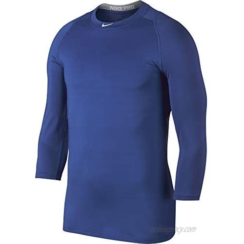 Nike Men's 3/4 Sleeve T-Shirt Polyester/Spandex Blend Pro
