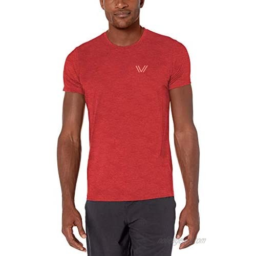 Peak Velocity Men's Tech-Stretch Short Sleeve Quick-Dry Athletic-fit T-Shirt