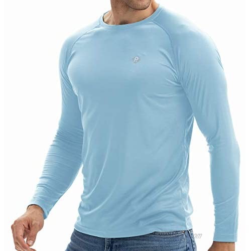 RlaGed Men's UPF 50+ UV Sun Protection Running Shirts Long Sleeve Quick Dry Sports Hiking Fishing Shirts for Men