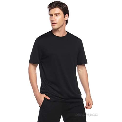 Sykooria Men's Sport Tshirt Dry Fit Mesh Short Sleeve Workout Moisture Wicking Active Athletic Crew T-Shirt
