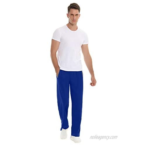 Akalnny Mens Jogger Pants Drawstring Waist Striped Plaid Camo Casual Sweatpants for Men with Pockets Cotton Yoga Pants