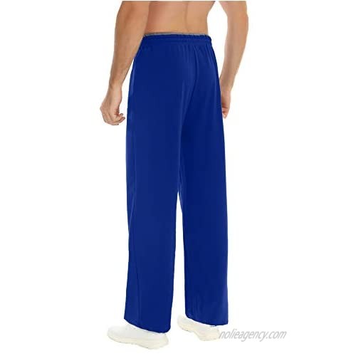 Akalnny Mens Jogger Pants Drawstring Waist Striped Plaid Camo Casual Sweatpants for Men with Pockets Cotton Yoga Pants