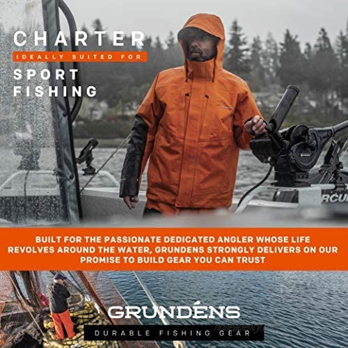 Grundens Men’s Charter Gore-TEX Bib | Waterproof Breathable Fishing Bibs