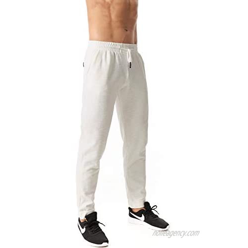 ICON Men's Soft Stretch Drawstring Track Pants Bamboo Cotton Fabric – Comfortable Jogger Pants