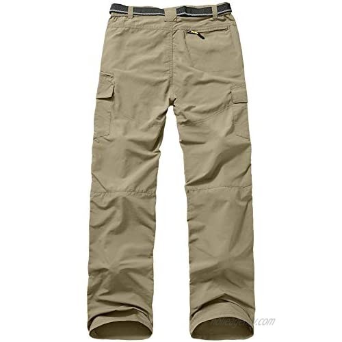 linlon Fulture Direct Mens Hiking Pants Quick Dry Lightweight Fishing Camping UPF 50+ Cargo Pants with Pockets