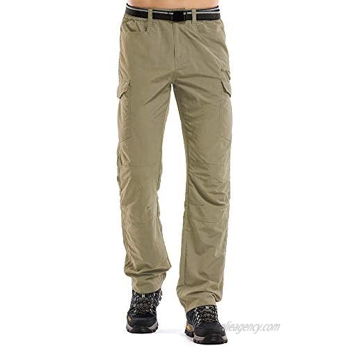 linlon Fulture Direct Mens Hiking Pants Quick Dry Lightweight Fishing Camping UPF 50+ Cargo Pants with Pockets