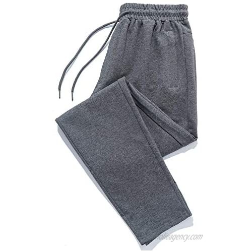 Locachy Men's Casual Cotton Jogger Sweatpants Workout Running Gym Lounge Athletic Pants