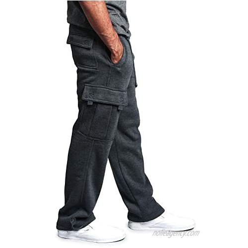 Mens Thickened Plush Baggy Pants Drawstring Overalls Harajuku Jogger Pockets Flannel Sweatpants Warm Britches Plus Size