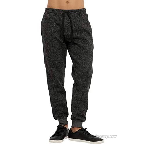ToBeInStyle Men's Comfortable Durable Space Dye Fleece Jogger Athletic Pants