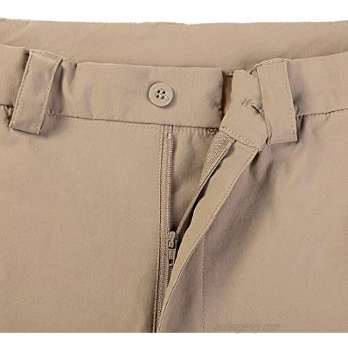 VECCOBERRY Men’s Water Relaxed Fit Straight Leg Cargo Pants Quick Dry Waterproof Casual and Hiking Pants