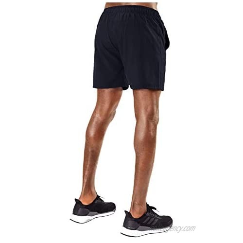 A WATERWANG Men's 2 in 1 Running Shorts Quick-Dry Workout Shorts with Phone Pocket for Training Athletic