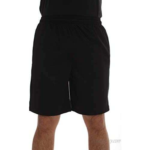 At The Buzzer Men’s Active Athletic Mesh Basketball Shorts for Men with Pockets
