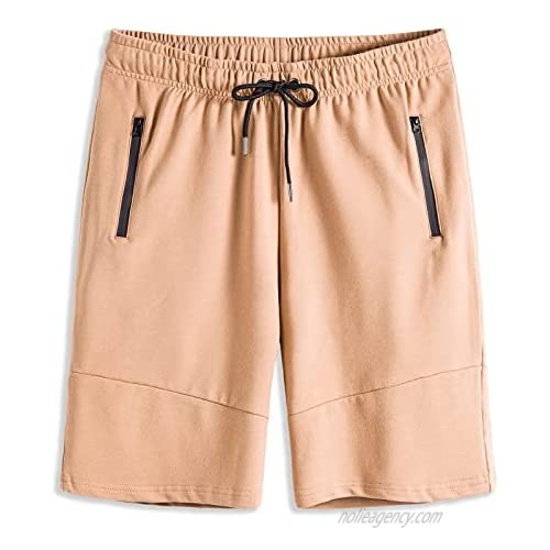 BEILU Mens Gym Workout Shorts Athletic Pants Training Running Shorts with Zipper Pocket