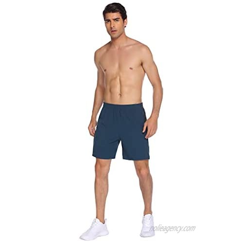 COOrun Mens Shorts Athletic with Pockets Quick Dry Short Shorts 7 inch Inseam