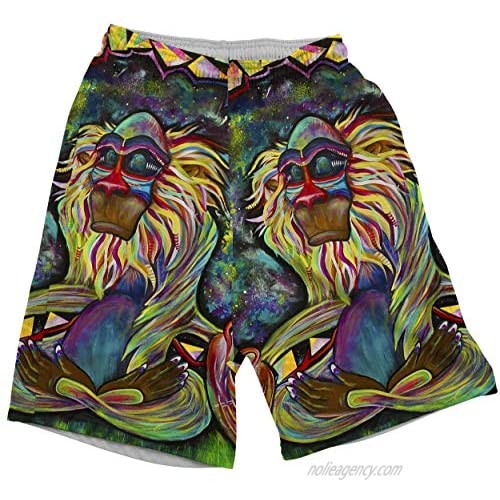 Electro Threads • Graphic Shorts Funky Shorts for Men Neon Men Shorts