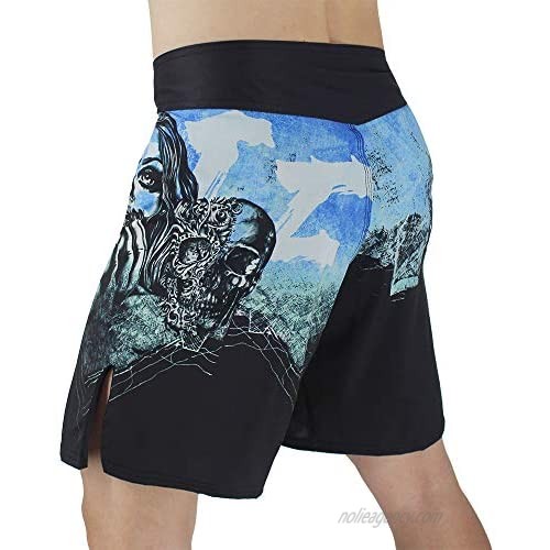 FTEIF MMA Fight Shorts Breathable Boxing Trunks Outdoor Running Fitness Shorts