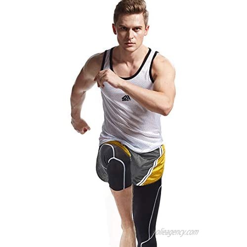 Mens Ranger Panty Side Split Lounge Shorts Retro Workout Running Short Shorts with Lining for Men