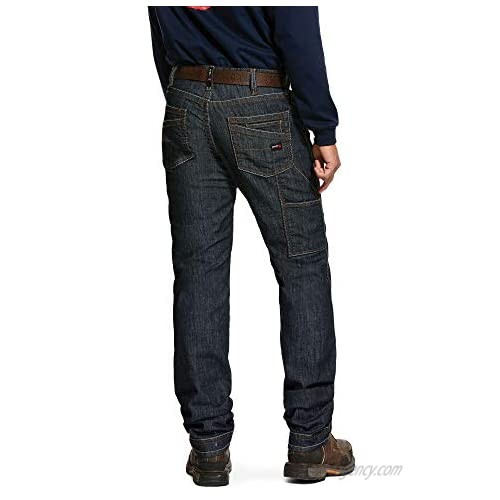 ARIAT Men's Fr M4 Low Rise Stretch Duralight Workhorse Stackable Straight Leg Jean