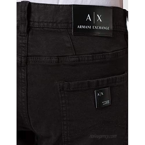 AX Armani Exchange Men's Stretch Garment Dyed Denim