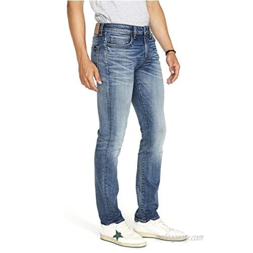 Buffalo David Bitton Men's Slim ASH Jeans Authentic and Sanded Indigo 36W x 32L