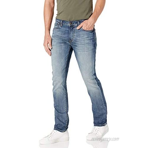 Buffalo David Bitton Men's Slim ASH Jeans  Authentic and Sanded Indigo  36W x 32L