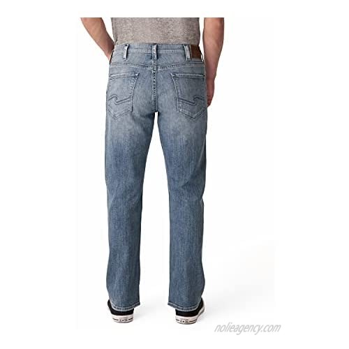Silver Jeans Co. Men's Tall Size Allan Classic Fit Straight Leg Jeans
