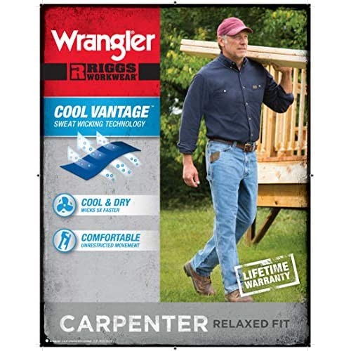 Wrangler Riggs Workwear Men's Cool Vantage Carpenter Jean