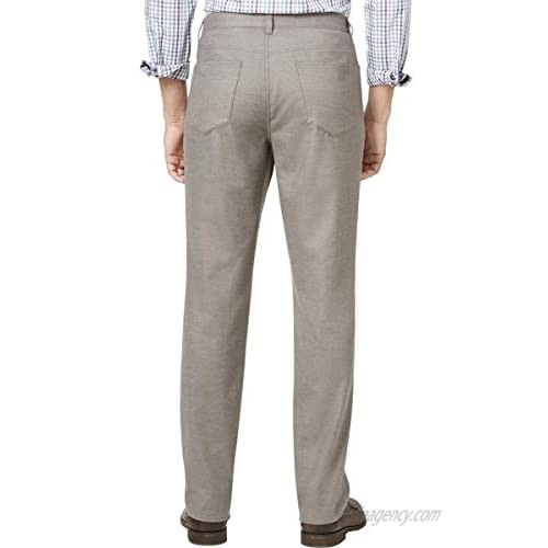 Alfani Men's Grey Flat Front Soft-Touch Dress Pants 38/30 BHFO 2049