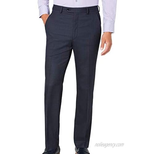 Alfani Mens Pants 32X32 Slim Fit Mid-Rise Dress Stretch Blue 32