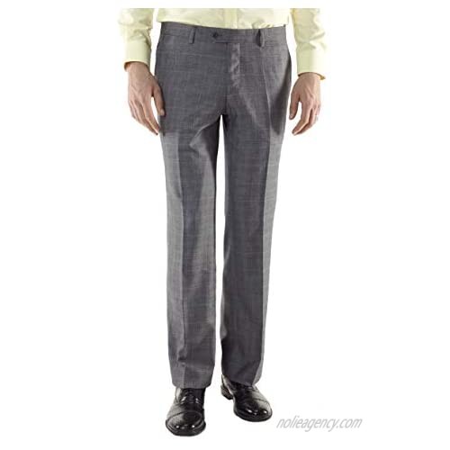 Grey Wrinkle Free Wool - Men's Custom Made Dress Pants/Slacks by MyCustomTailor