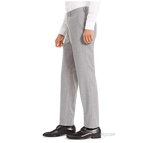 Hugo Boss Mens Dress Pants 38X32 Pinstriped Simmons Wool Gray 38