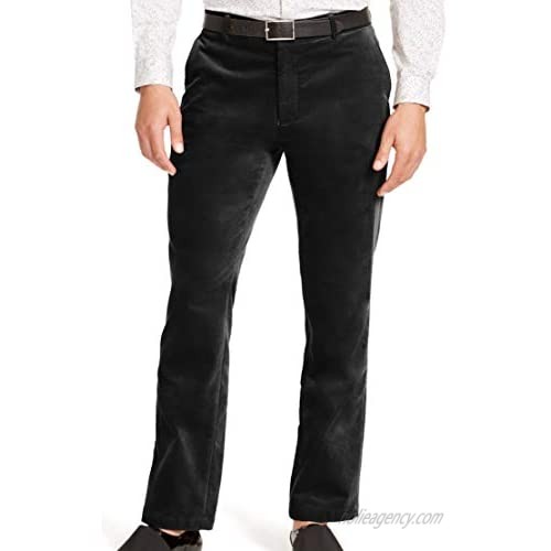 I.N.C. International Concepts INC Mens Black Straight Leg Slim Fit Cotton Pants 34 Waist