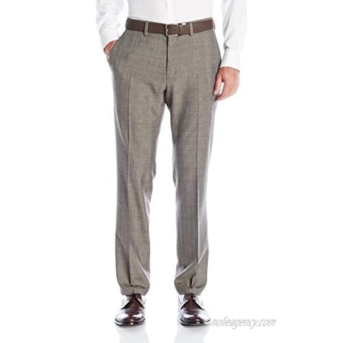 Kenneth Cole Reaction Men's Plaid Flat-Front Slim-Fit Dress Pant