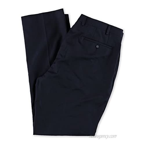 Marc New York Mens Textured Dress Pants Slacks Blue 35W x 33L