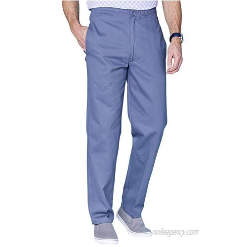Mens Cotton Elasticated Rugby Trouser Pants with Drawcord