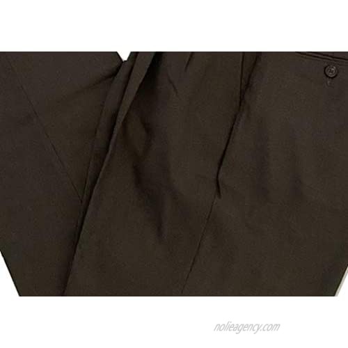Ralph Lauren Modern FIT Brown Pleated Front Cuffed Dress Formal Pants Men xd015