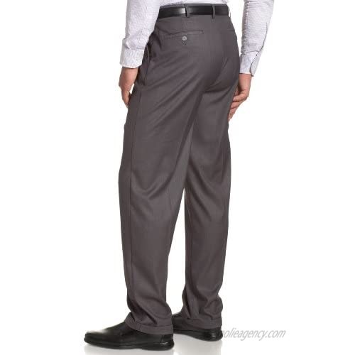 Savane Men's Select Edition Pleated Gaberdine Dress Pant