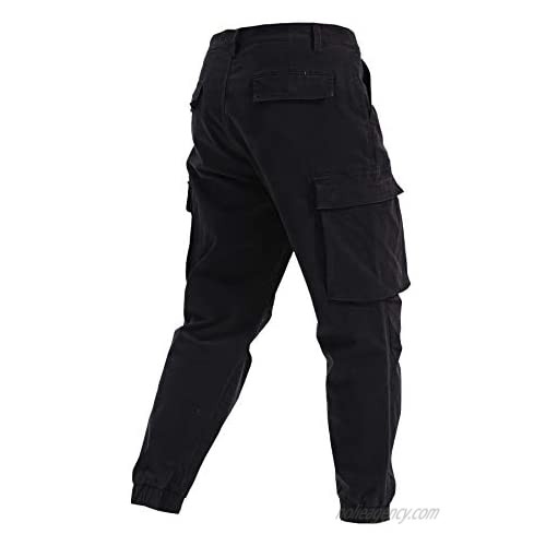 AOYOG Men's Cargo Pants Relaxed Fit Camo Cargo Trousers Cotton
